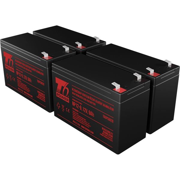 Set Di Batterie T6 Power Per Eaton 9130 1500 Tower, Vrla, 12 V-image