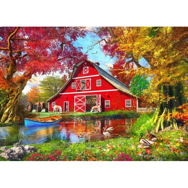 Puzzle Dell'uccellino Azzurro Puzzle Dell'autunno Soleggiato Nel Fienile - 500 Pezzi-image