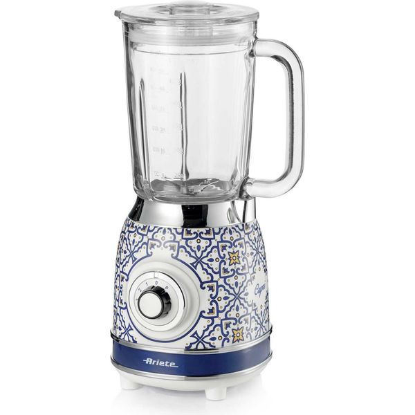 Ariete 0583/0C, Frullatore Da Tavolo, 1,5 L, Funzione Pulse, Tritaghiaccio, 1000 W, Blu, Multicolore-image