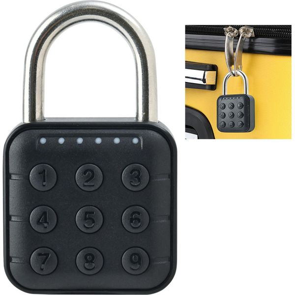 6 Cifre Password Lock Blocco Elettronico A Combinazione IP67 Lucchetto Impermeabile Per Armadietto Bagagli-image