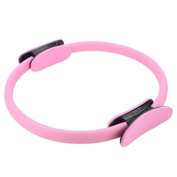 4 Colori Anello Di Resistenza Yoga Pilates A Doppia Impugnatura Per Cosce E Gambe Fitness Rosa-image