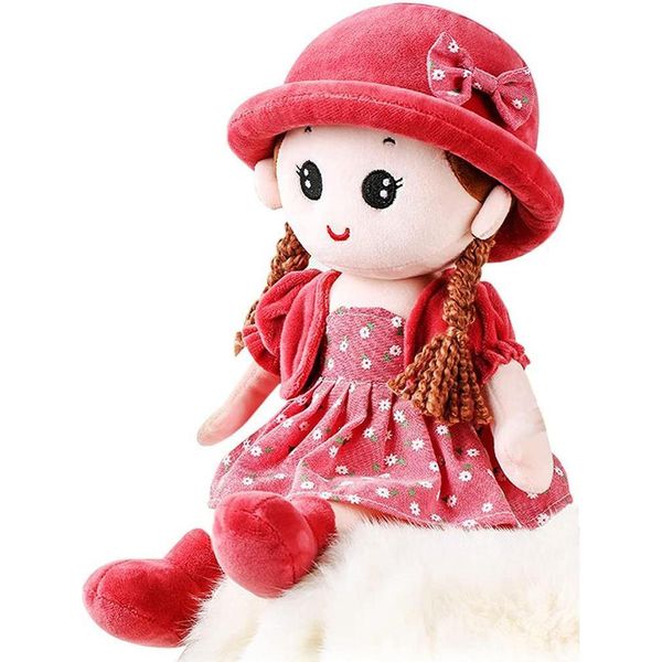 Bambola Di Pezza Per Bambina Bambola Di Peluche Morbidamente Imbottita Bambola Di Peluche Dolce Principessa Bambola Di Pezza Giocattolo Per La Decorazione Della Cameretta-image