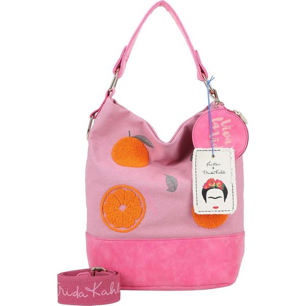 Fritzi Aus PreußEn Borsa A Tracolla Borsa A Tracolla Izzy07 Fritzi X Frida Kahlo Limited Canvas Hobo Bag Oranges Rosa-image