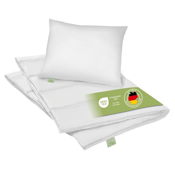 Copripiumino Estivo + Cuscino Dreamstar | 135X200+80X80 Cm | Set Biancheria Da Letto Eco-image