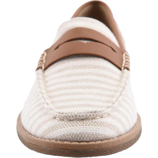 Sperry - Mocassini "Port Driving"" Da Donna, In Pelle FS12050 (41,5 Eu) (Bianco/Marrone Chiaro)"-image