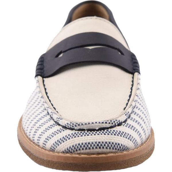 Sperry - Mocassini "Port Driving"" Da Donna, In Pelle FS12050 (38,5 Eu) (Bianco/Navy)"-image