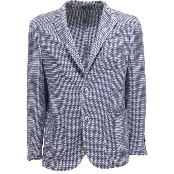 6235Q Giacca Uomo Sartoriale Blu/Bianco Jacket Men-image