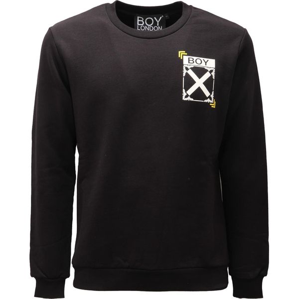 3087AE Felpa Uomo Boy London Cotone Black Print Sweatshirt Man-image