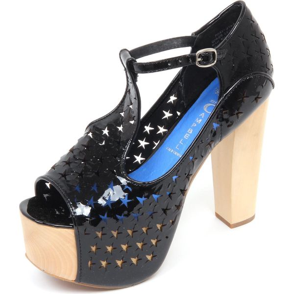 D2230 Sandalo Donna Jeffrey Campbell Foxy Star Scarpe Nero Shoe Woman-image