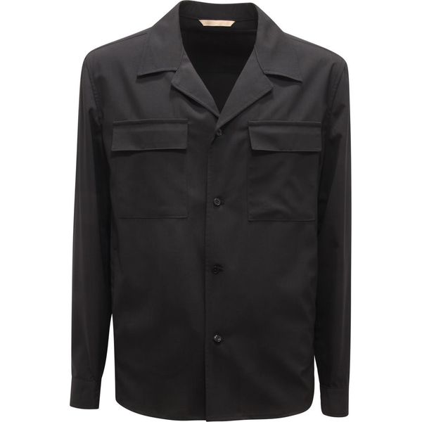 L0386 Giacca Camicia Briglia John Man Wool Jacket-image