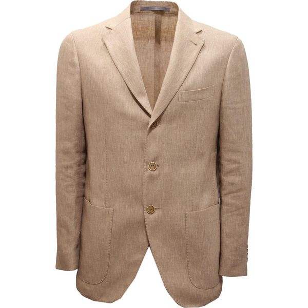 2399AG Giacca Uomo Cantarelli Tailor Beige Linen Jacket Man-image