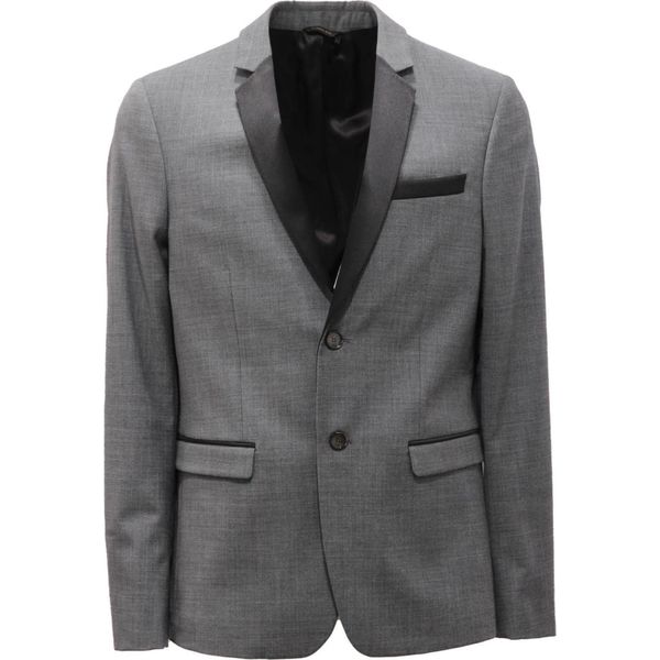6333AI Giacca Uomo Patrizia Pepe Man Wool Blend Jacket Grey Melange-image