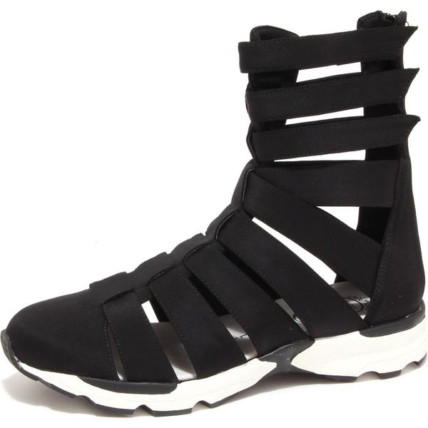 6814O Sandalo Jeffrey Campbell Ceres Nero Scarpa Donna Shoe Woman-image