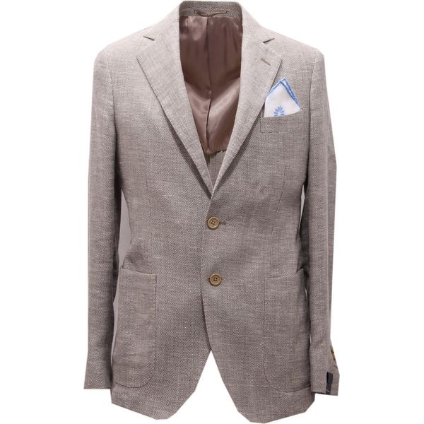 2375AG Giacca Uomo Blue By Nardelli Angelo Nardelli Linen/Wool Jacket Man-image