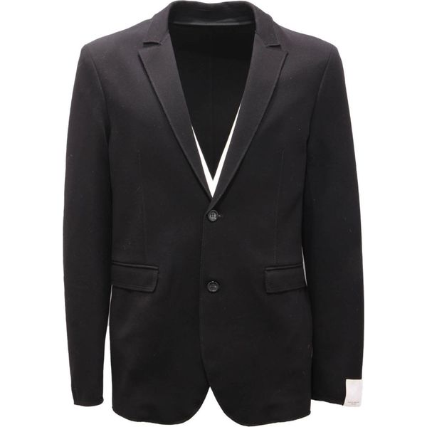 6298AI Giacca Uomo Paolo Pecora Man Viscose Jersey Jacket Black-image