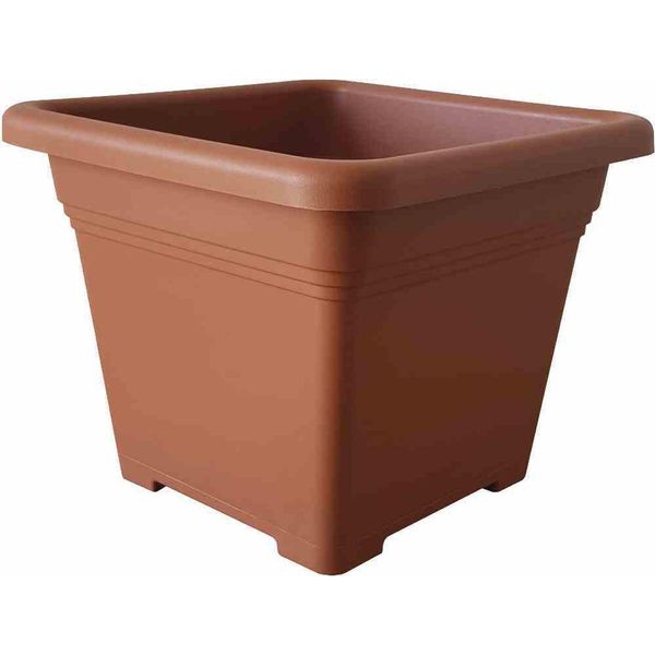 Siena Garden 192-301GA Vaso Per Piante Quadro 23Cm, Terracotta-image