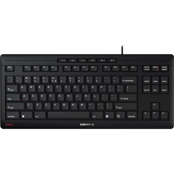 Cherry JK-8600EU-2 Cherry Tas Stream Keyboard Tkl Corded Eu-Layout Schwarz-image