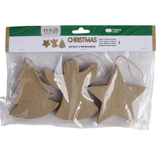 Forme Di Carta 3 Pezzi Christmas Eco Craft Happy Color No. 1181-image
