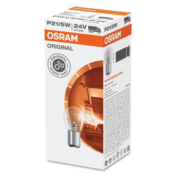 Osram 24V P21/5W Linea Originale Bay15D 21/5W Scatola Pieghevole-image