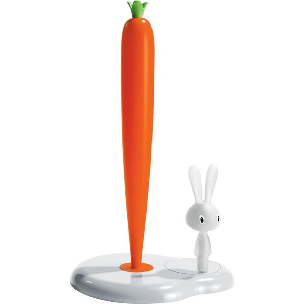 Portarotolo Alessi Bunny & Carrot - ASG42 W - Bianco - Di Stefano Giovannoni-image