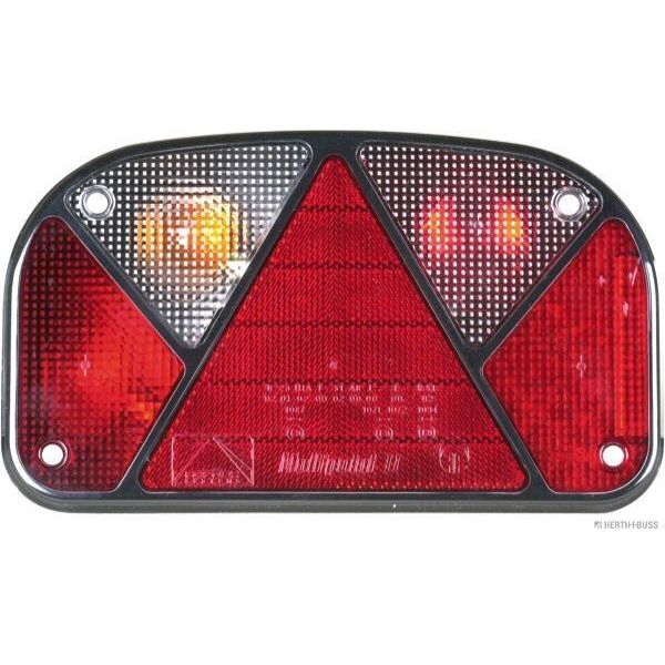 Herth+Buss Elparts Vetro Fanale Posteriore Copertura Fanale Posteriore 83832214 Sinistra Destra 240 Mm 140 Mm-image