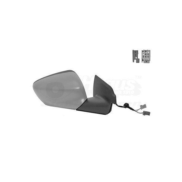 Van Wezel 0984808 Specchietto Retrovisore Esterno Destro Per CitroËN C4 Cactus Convesso Riscaldato Primerizzato-image