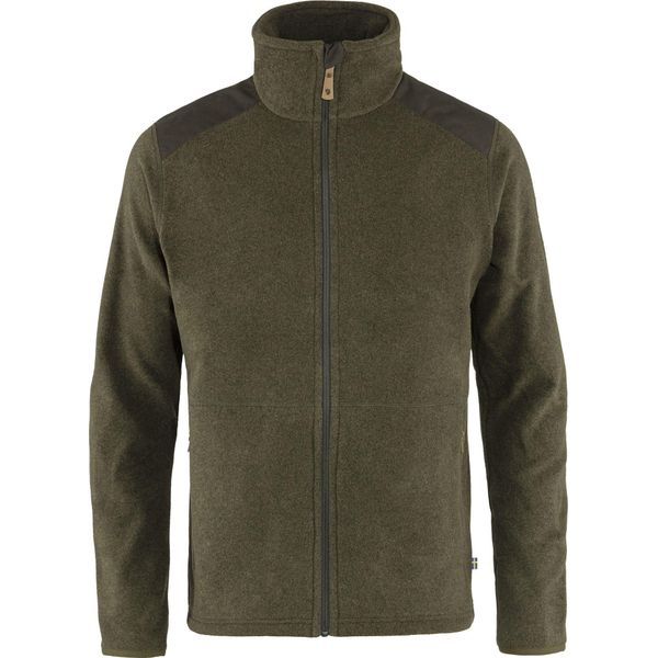 Giacca In Pile Da Uomo FjäLlräVen Sten Fleece Oliva Scuro , Taglia:L-image