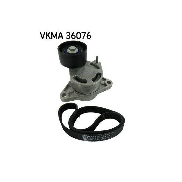 Set Di Cinghie Con Nervatura A V Di Skf (Vkma 36076) Set Di Cinghie Per La Trasmissione Di Cinghie Con Nervatura A V, Cinghia Trapezoidale-image