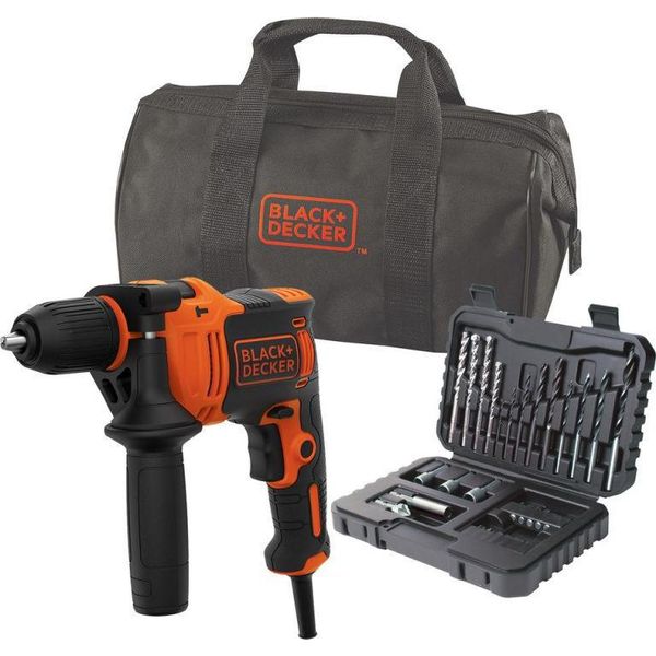 Black & Decker Schlagbohrmaschine 710W, 32Tlg. Zubehoer-image