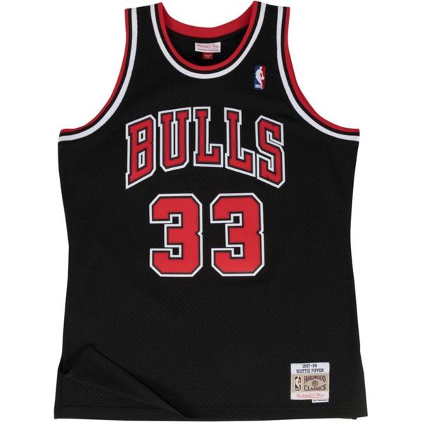 Mitchell & Ness Magliette Nba Chicago Bulls Scottie Pippen Swingman, SMJYGS18151CBUBLCK97SPI, Taglia: 168-image