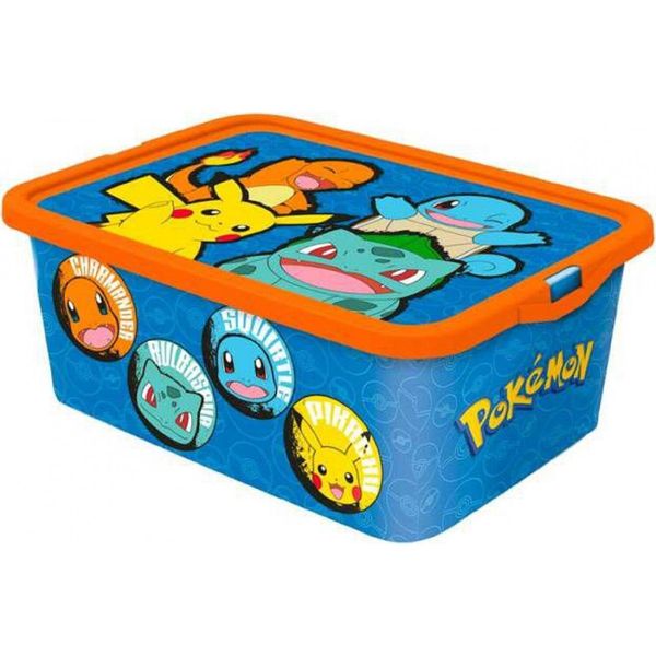 Scatola Portagiochi Pokemon Click Box Soluzione Ideale Per Riporre I Giocattoli 13 Litri-image