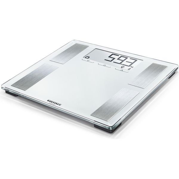 Soehnle Shape Sense Connect 100, Bilancia Pesapersone Elettronica, 180 Kg, 100 G, Argento, Kg, Lb, St, Rettangolare-image