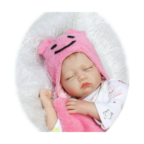 55Cm Reborn Baby Doll Lifelike Fatto A Mano In Vinile Morbido Silicone Lifelike-image
