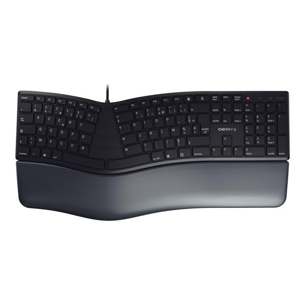Cherry Kc 4500 Ergo - Dimensioni Complete (100%) - Cablato - Usb - Azerty - Nero-image