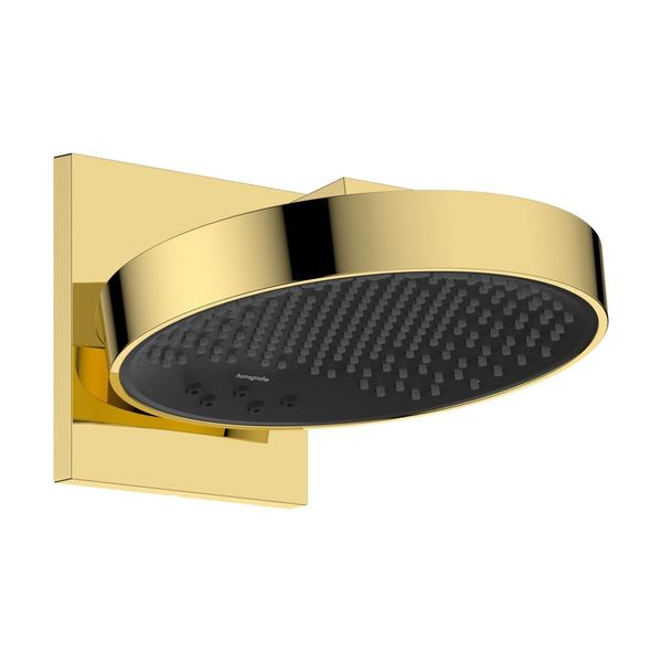 Hansgrohe Rainfinity Kopfbrause 250 3Jet Ecosmart Mit Wandanschluss, Polished Gold Optic, 26233990 26233990-image