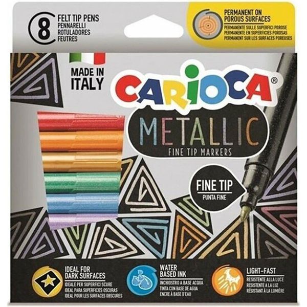 Carioca 43162 Marcatore Multicolore 8 Pz-image