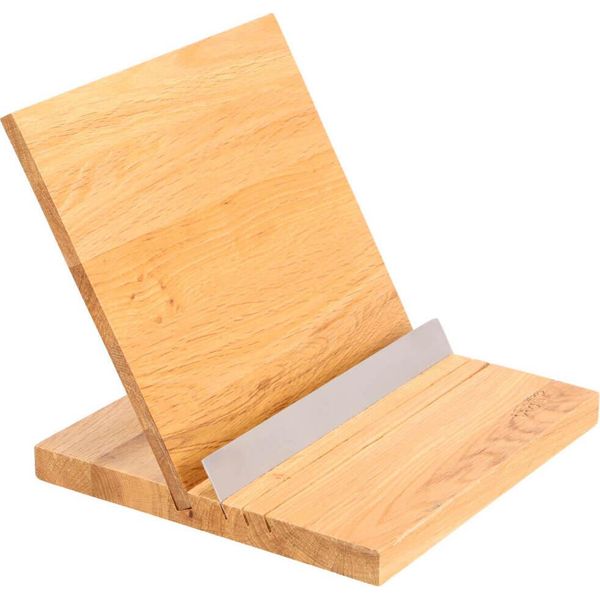 Fermalibro Supporto Per Libri Supporto Per Lettura Supporto Per Libri Bambus Supporto Per Libri/Tablet 20X20 Cm Homla-image