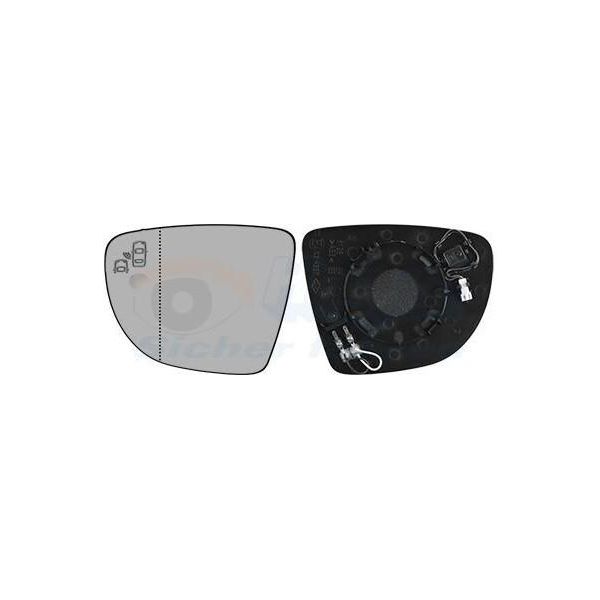 Van Wezel Specchio Retrovisore Esterno Sinistro Per Renault Clio Iv Hatchback (Bh) Asferico Riscaldabile Predisposto Per Avviso Angolo Cieco 4420835-image