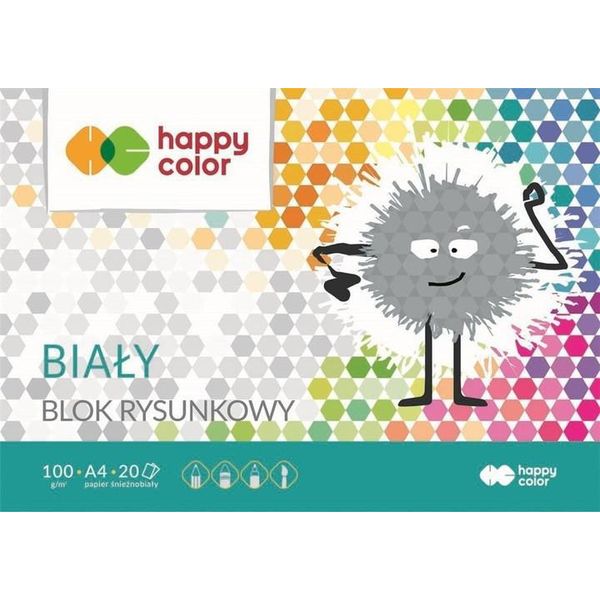 Happy Color Blocco Di Carta Da Disegno A4 - 100G, 20 Fogli Perfetti Per Creare! Tirate Fuori La Vostra Creatività E Create Straordinarie Opere D'arte!-image