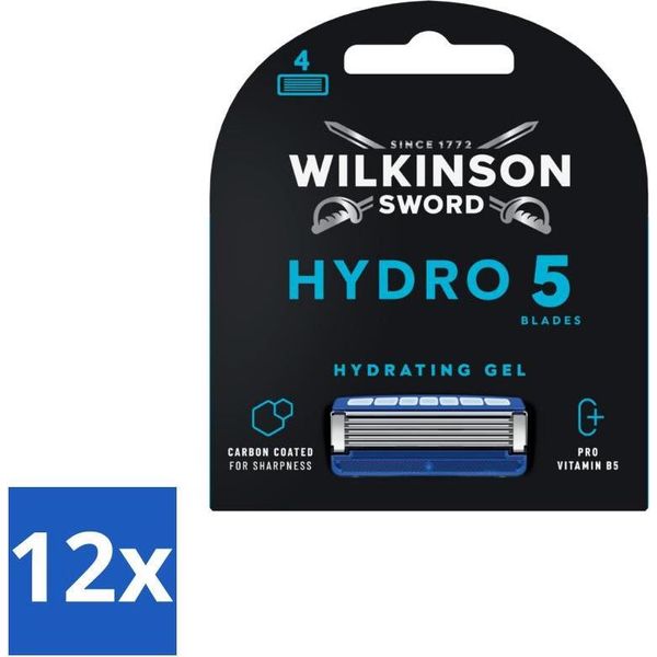 Wilkinson Sword - Lame Di Ricambio - Hydro 5 Skin Protection - Protezione - 4 Lame - Confezione Risparmio - 12 Pezzi-image