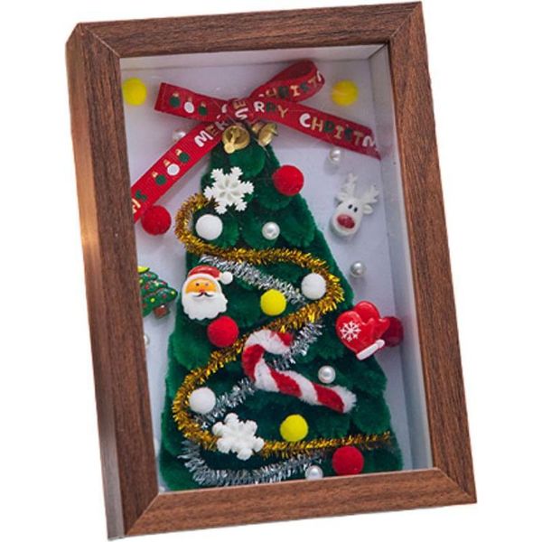 Inf Cornice Portafoto Albero Di Natale Fai-Da-Te - Kit Artigianale Fatto A Mano-image