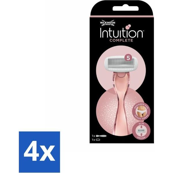 Rasoio Wilkinson Sword - Intuition Complete - Efficiente - 1 Rasoio - Confezione Risparmio - 4 Pezzi-image