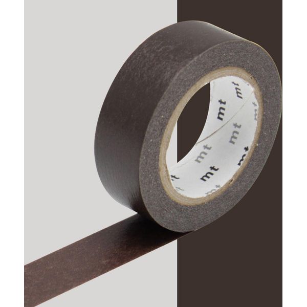 Nastro Adesivo Decorativo, Monocolore - Marrone - 1,5 Cm X 7 M-image