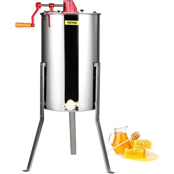 Smelatore Manuale Tangenziale Smelatore In Acciaio Inox 3 Telai Smelatore 45 Mm Valvola Miele Smelatore Diagonale 48X16/23Cm Dimensione Favo-image
