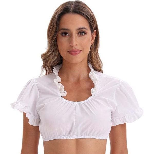 Inf Camicetta Bianca Da Donna - Camicia A Maniche Corte Per M-image