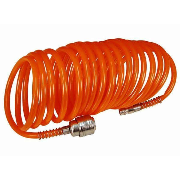 Tubo Flessibile A Spirale Per Aria Compressa Extol Craft Con Attacchi Rapidi, 99325-image