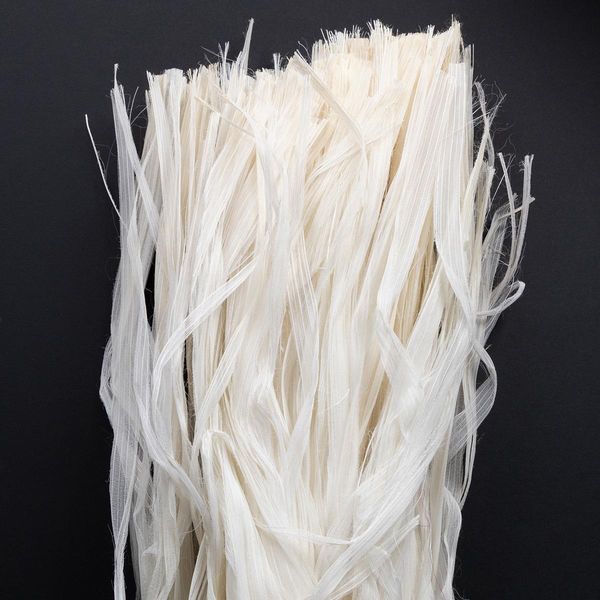 Nastro Decorativo In Fibra Naturale "Skeleton"" 180G - Nastro Naturale Versatile Per Creazioni Floreali, Confezioni Regalo E Decorazioni Da Giardino In Bianco"-image