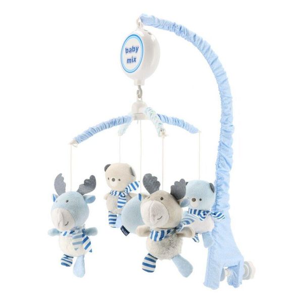 Giostra Elettronica Sopra La Culla Baby Mix Alci E Orsi Con Melodie-image