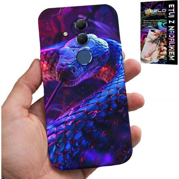 Custodia Per Huawei Mate 20 Lite - Serpente Cobra Serpente A Sonagli Custodia Rettile + Pellicola-image