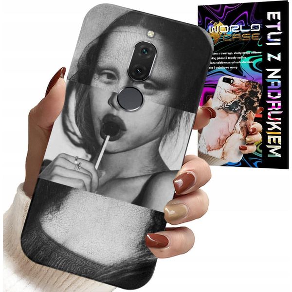 Custodia Per Huawei Mate 10 Lite - Mona Lisa Con Lecca Lecca Custodia Fashion Designs-image